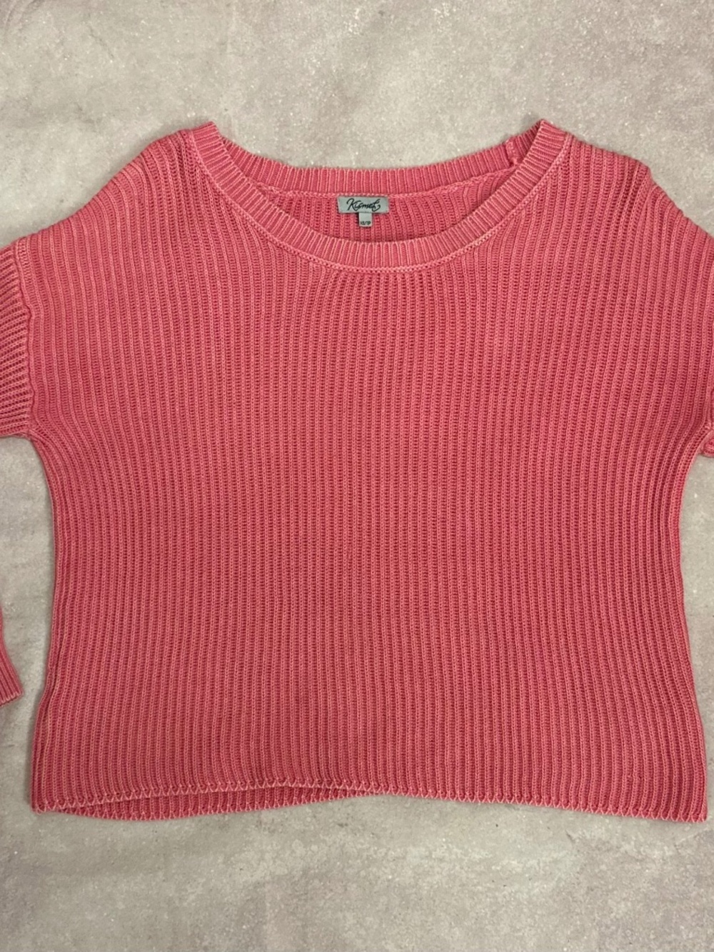 Kismet Pink Cotton Crewneck Sweater XS